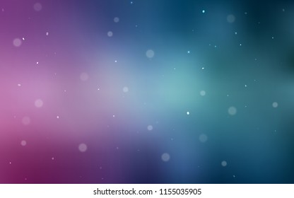 Light Blue, Red vector pattern with spheres. Blurred bubbles on abstract background with colorful gradient. New design for ad, poster, banner of your website.