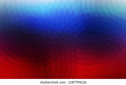 Light Blue, Red vector pattern with spheres. Abstract illustration with colored bubbles in nature style. Pattern can be used for ads, leaflets.