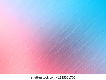 Light Blue, Red vector pattern with narrow lines. Lines on blurred abstract background with gradient. The pattern can be used as ads, poster, banner for commercial.
