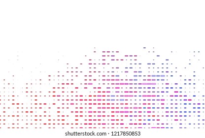 light Blue, Red vector pattern with narrow lines. Shining colored illustration with narrow lines. Smart design for your business advert.