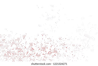 Light Blue, Red vector pattern with spheres. Illustration with set of shining colorful abstract circles. Pattern for ads, booklets.