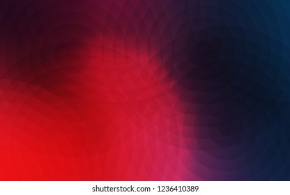 Light Blue, Red vector pattern with spheres. Abstract illustration with colored bubbles in nature style. Pattern can be used for futuristic ad, booklets.
