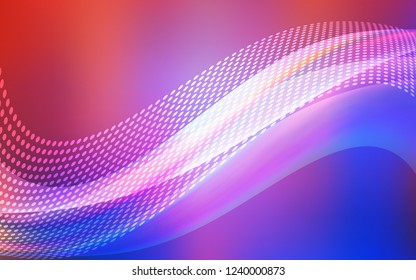 Light Blue, Red vector pattern with spheres, triangles. Illustration with set of colorful abstract circles and lines. Pattern for textures of wallpapers.
