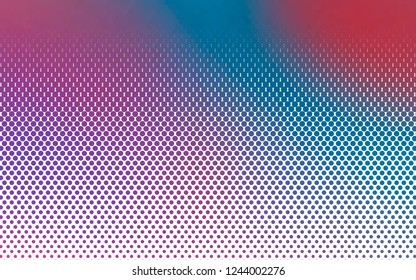 Light Blue, Red vector pattern with spheres. Blurred bubbles on abstract background with colorful gradient. Design for posters, banners.