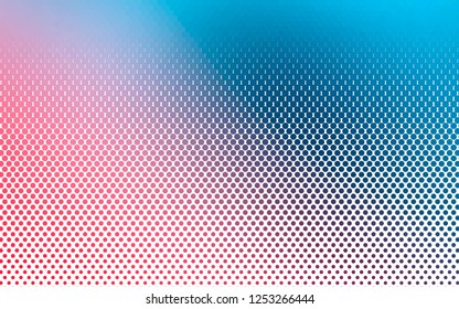 Light Blue, Red vector pattern with spheres. Illustration with set of shining colorful abstract circles. Pattern for beautiful websites.