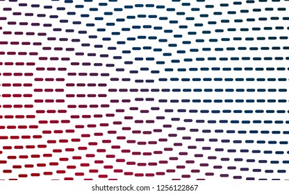 Light Blue, Red vector pattern with narrow lines. Glitter abstract illustration with colored sticks. Pattern for websites, landing pages.