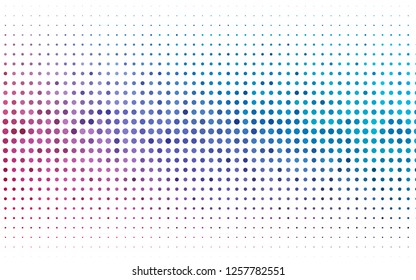 Light Blue, Red vector pattern with spheres. Modern abstract illustration with colorful water drops. Design for posters, banners.