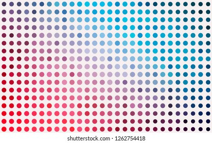Light Blue, Red vector pattern with spheres. Abstract illustration with colored bubbles in nature style. Pattern of water, rain drops.