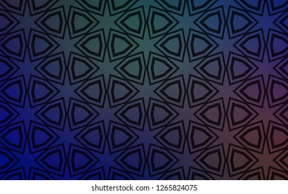 Light Blue, Red vector pattern with christmas stars. Decorative illustration with stars on abstract template. Smart design for your business advert.