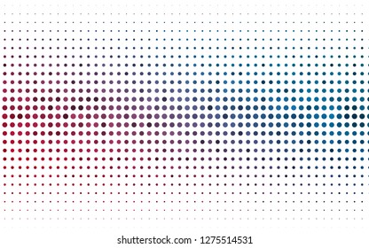 Light Blue, Red vector pattern with spheres. Beautiful colored illustration with blurred circles in nature style. Design for posters, banners.