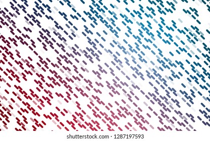 Light Blue, Red vector pattern with narrow lines. Shining colored illustration with narrow lines. Pattern for websites, landing pages.