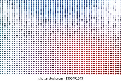 Light Blue, Red vector pattern with spheres. Abstract illustration with colored bubbles in nature style. Design for posters, banners.