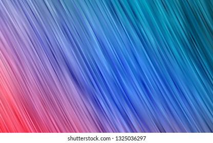 Light Blue, Red vector pattern with curved circles. Blurred geometric sample with gradient bubbles.  The template for cell phone backgrounds.