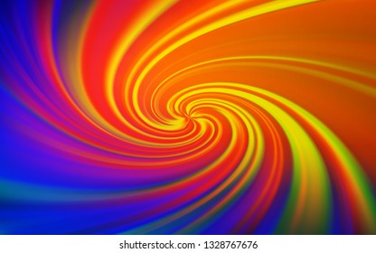 Light Blue, Red vector pattern with lines. Colorful geometric sample with gradient lines.  A completely new template for your design.