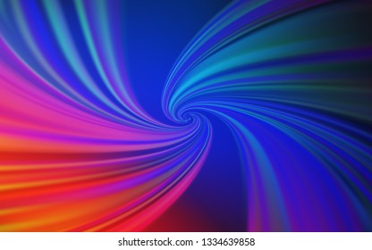 Light Blue, Red vector pattern with bent lines. Brand new colorful illustration in simple style. Pattern for your business design.
