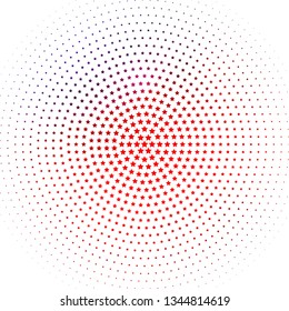 Light Blue, Red vector pattern with abstract stars. Shining colorful illustration with small and big stars. Best design for your ad, poster, banner.