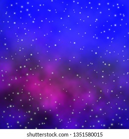 Light Blue, Red vector pattern with abstract stars. Decorative illustration with stars on abstract template. Pattern for websites, landing pages.