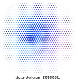Light Blue, Red vector pattern with circles. Abstract colorful disks on simple gradient background. Pattern for wallpapers, curtains.