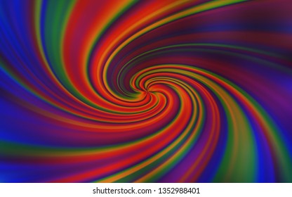 Light Blue, Red vector pattern with bent lines. Colorful abstract illustration with gradient lines. New composition for your brand book.