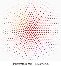 Light Blue, Red vector pattern with abstract stars. Blur decorative design in simple style with stars. Design for your business promotion.