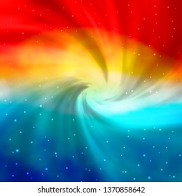 Light Blue, Red vector pattern with abstract stars. Blur decorative design in simple style with stars. Pattern for websites, landing pages.