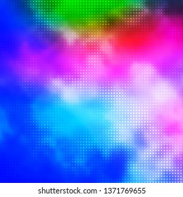 Light Blue, Red vector pattern with circles. Abstract decorative design in gradient style with bubbles. Design for posters, banners.