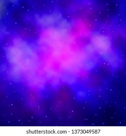 Light Blue, Red vector pattern with abstract stars. Decorative illustration with stars on abstract template. Best design for your ad, poster, banner.