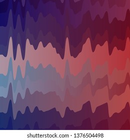 Light Blue, Red vector pattern with wry lines. Abstract illustration with gradient bows. Pattern for commercials, ads.