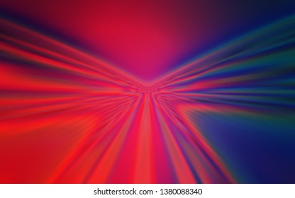 Light Blue, Red vector pattern with curved lines. Shining colorful illustration in simple style. New composition for your brand book.
