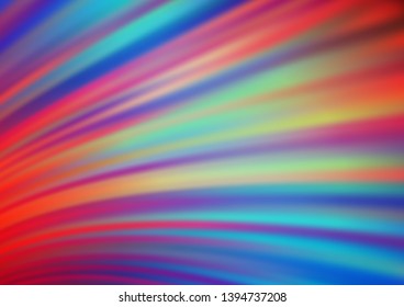 Light Blue, Red vector pattern with bubble shapes. Modern gradient abstract illustration with bandy lines. New composition for your brand book.
