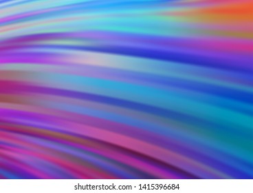 Light Blue, Red vector pattern with curved circles. An elegant bright illustration with gradient. Textured wave pattern for backgrounds.