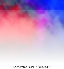 Light Blue, Red vector pattern with clouds. Abstract colorful clouds on gradient illustration. Pattern for your booklets, leaflets.