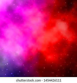 Light Blue, Red vector pattern with abstract stars. Colorful illustration with abstract gradient stars. Best design for your ad, poster, banner.
