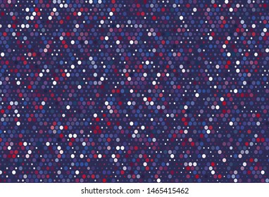 Light Blue, Red vector pattern with spheres. Blurred bubbles on abstract background with colorful gradient. Design for posters, banners.