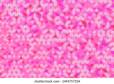 Light Blue, Red vector pattern with wry lines. Creative illustration in halftone style with gradient. Template for cell phone screens.