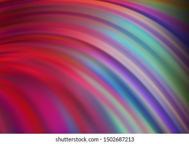 Light Blue, Red vector pattern with bubble shapes. Creative illustration in halftone marble style with gradient. Textured wave pattern for backgrounds.