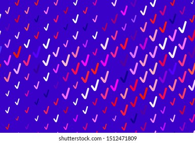 Light Blue, Red vector pattern with bent lines. Glitter abstract illustration with wry lines. The best colorful design for your business.