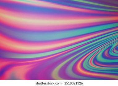 Light Blue, Red vector pattern with lava shapes. Modern gradient abstract illustration with bandy lines. A new texture for your  ad, booklets, leaflets.