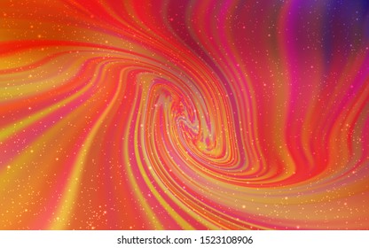 Light Blue, Red vector pattern with night sky stars. Modern abstract illustration with Big Dipper stars. Template for cosmic backgrounds.