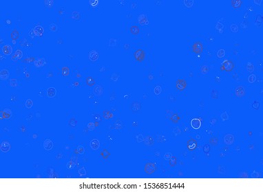 Light Blue, Red vector pattern with fresh ingredients. Decorative illustration with food on abstract template. Template for meal cooking in kitchen.