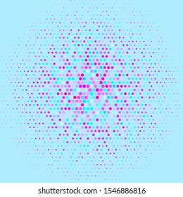Light Blue, Red vector pattern with circles. Colorful illustration with gradient dots in nature style. Pattern for wallpapers, curtains.