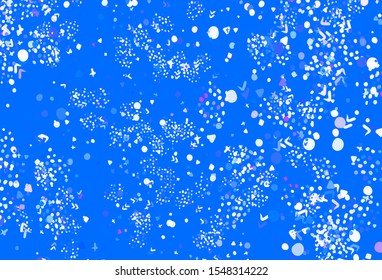 Light Blue, Red vector pattern with random forms. Illustration with colorful gradient shapes in abstract style. Modern design for your business card.