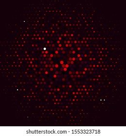 Light Blue, Red vector pattern with spheres. Abstract decorative design in gradient style with bubbles. New template for a brand book.