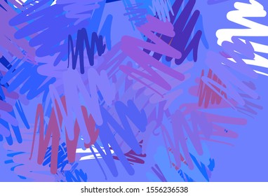 Light Blue, Red vector pattern with sharp lines. Shining colored illustration with sharp stripes. Best design for your ad, poster, banner.