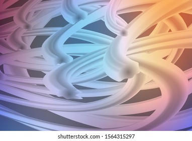 Light Blue, Red vector pattern with wry lines. Geometric illustration in abstract style with gradient.  Elegant pattern for a brand book.
