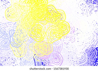 Light Blue, Red vector pattern with random forms. Simple colorful illustration with abstract gradient shapes. Simple design for your web site.
