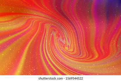Light Blue, Red vector pattern with night sky stars. Modern abstract illustration with Big Dipper stars. Template for cosmic backgrounds.