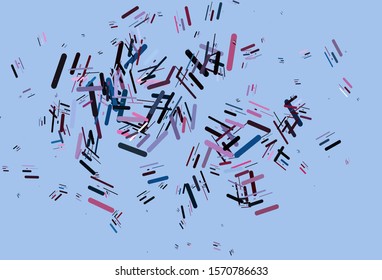 Light Blue, Red vector pattern with narrow lines. Lines on blurred abstract background with gradient. Pattern for websites, landing pages.