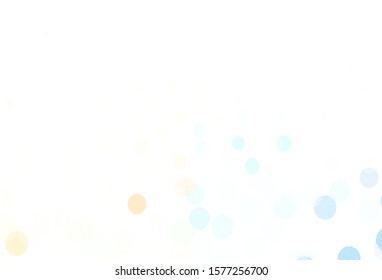 Light Blue, Red vector pattern with spheres. Beautiful colored illustration with blurred circles in nature style. Design for poster, banner of websites.