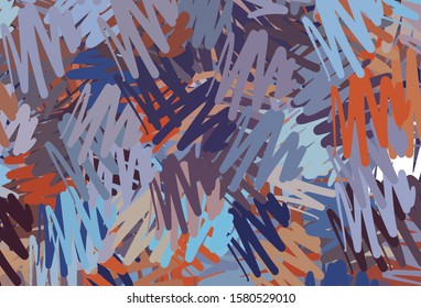 Light Blue, Red vector pattern with sharp lines. Glitter abstract illustration with colorful sticks. Best design for your ad, poster, banner.